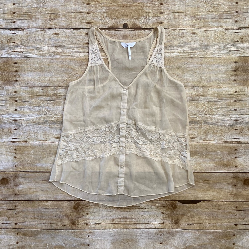 Sheer Nude Tank Top